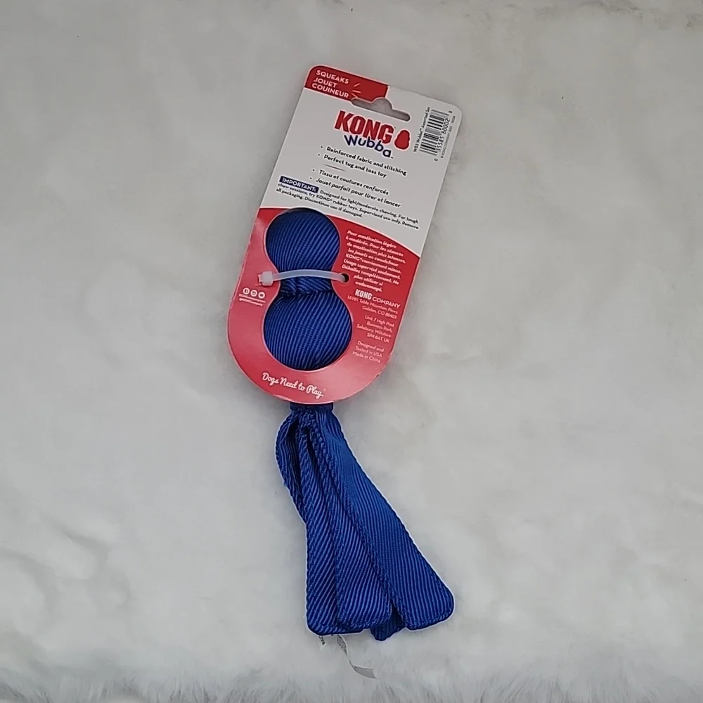 KONG Wubba Dog Toy Blue Small
